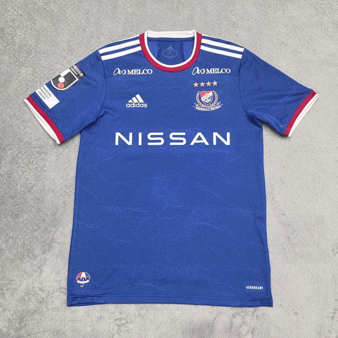 横浜F・マリノス　2021　仲川輝人　ユニフォーム　S　adidas　青　ホーム