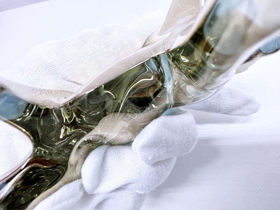 美品　Baccarat　バカラ　牛　うし　フィギュリン　置物　ゴールド