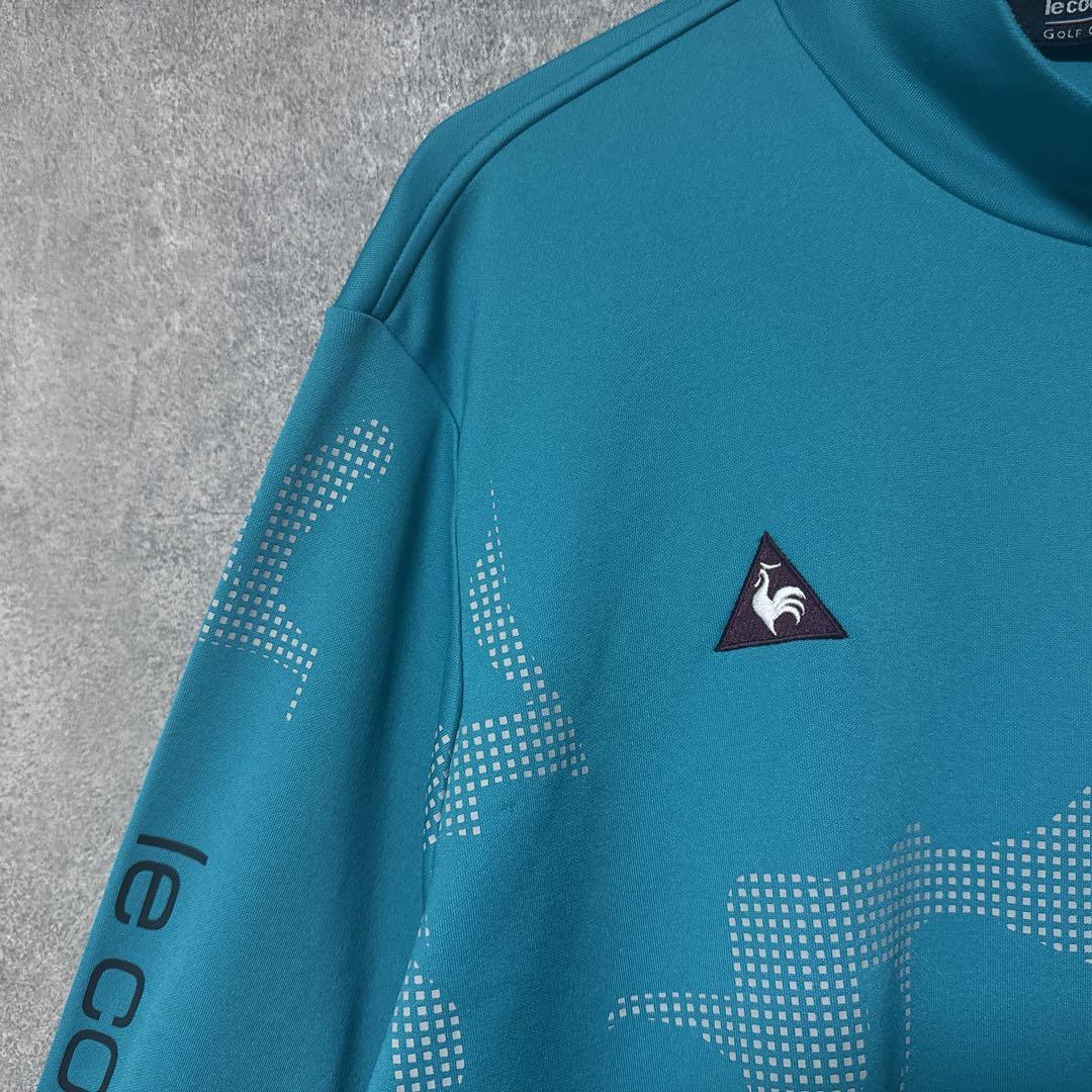 le coq sportif golf ルコック モックネック ターコイズ L