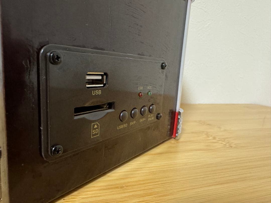 【訳あり品】ジュークボックス型照明インテリアUSB/SD/MP3プレーヤー　雑貨