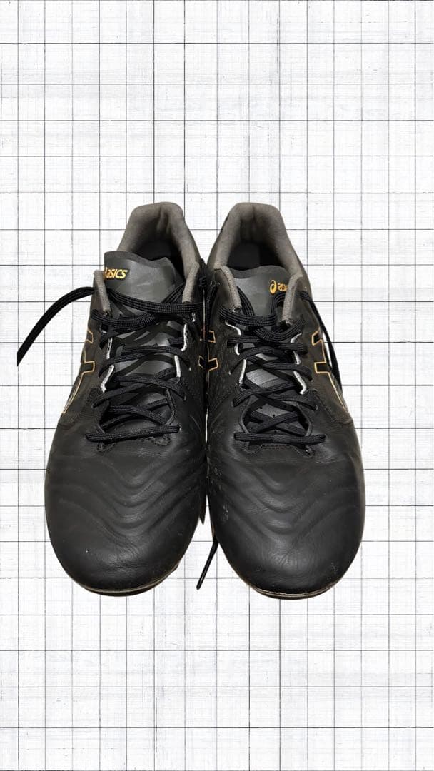 ASICS ラグビースパイクシューズ ブラック/ゴールド