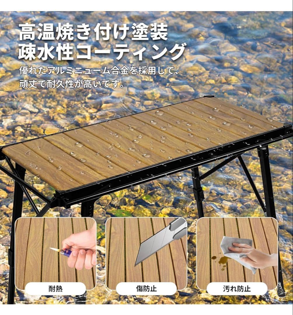 新品✨15秒組立‼️在庫切れ品‼️IGTテーブル 折り畳 軽量 高さ調節　収納袋付