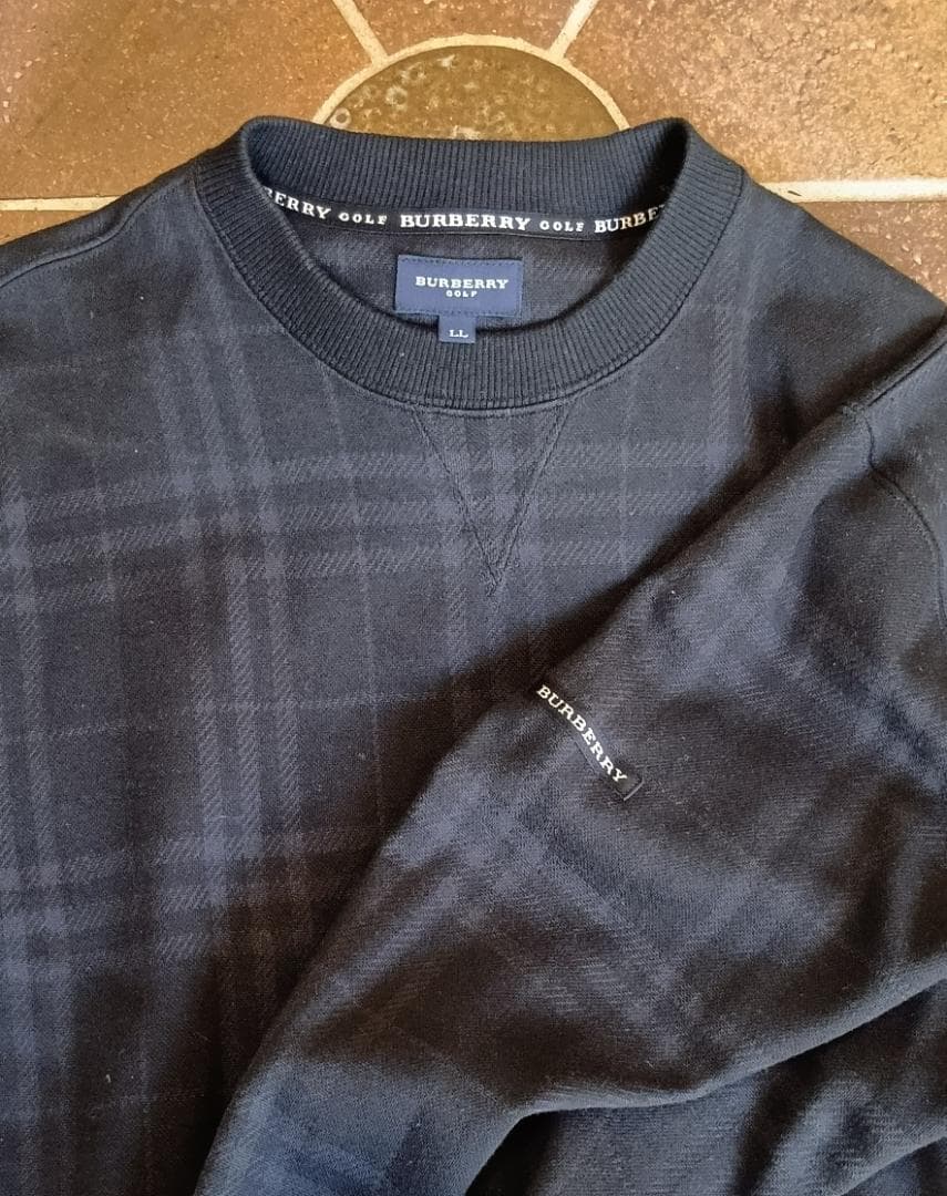 BURBERRY GOLF チェック柄 ニットセーター