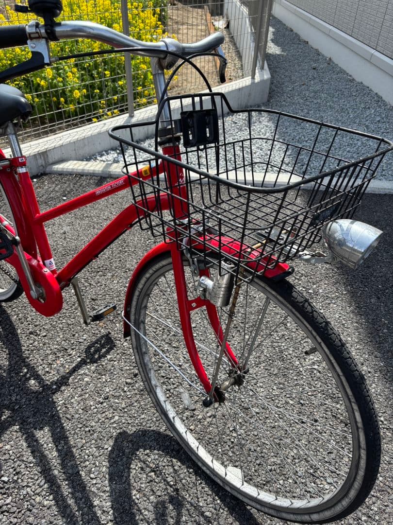 【直接引取限定・甲府市】26インチ 自転車 レッド イノベーションファクトリー