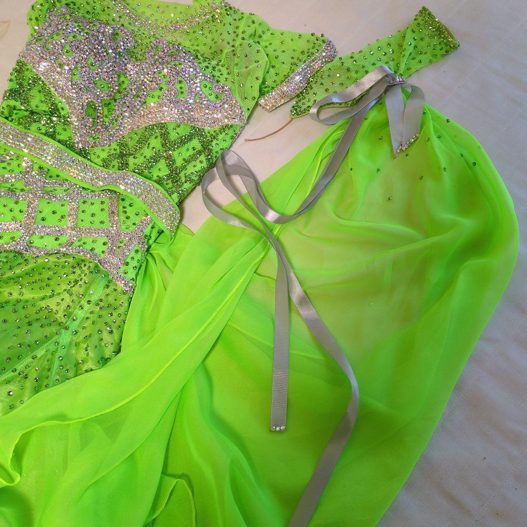タカダンス　社交ダンスドレス 　ライトグリーン 美品