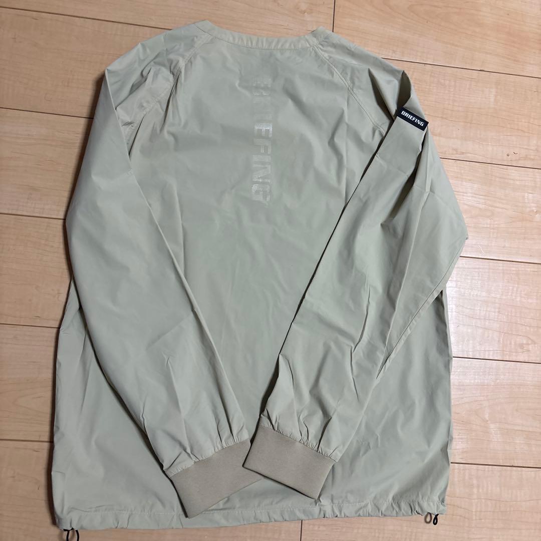 【美品】BRIEFING GOLF WIND PULLOVER L ベージュ