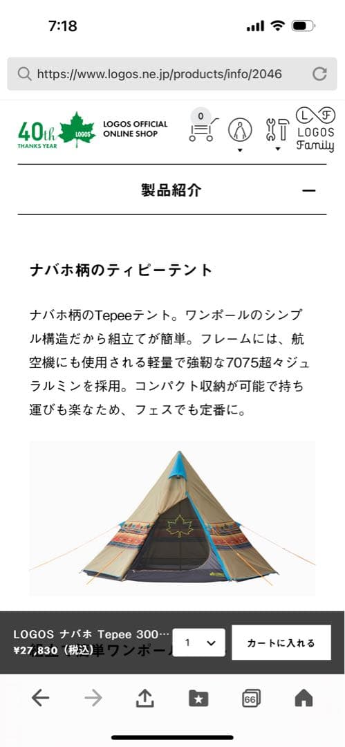 ロゴス　ナバホ300