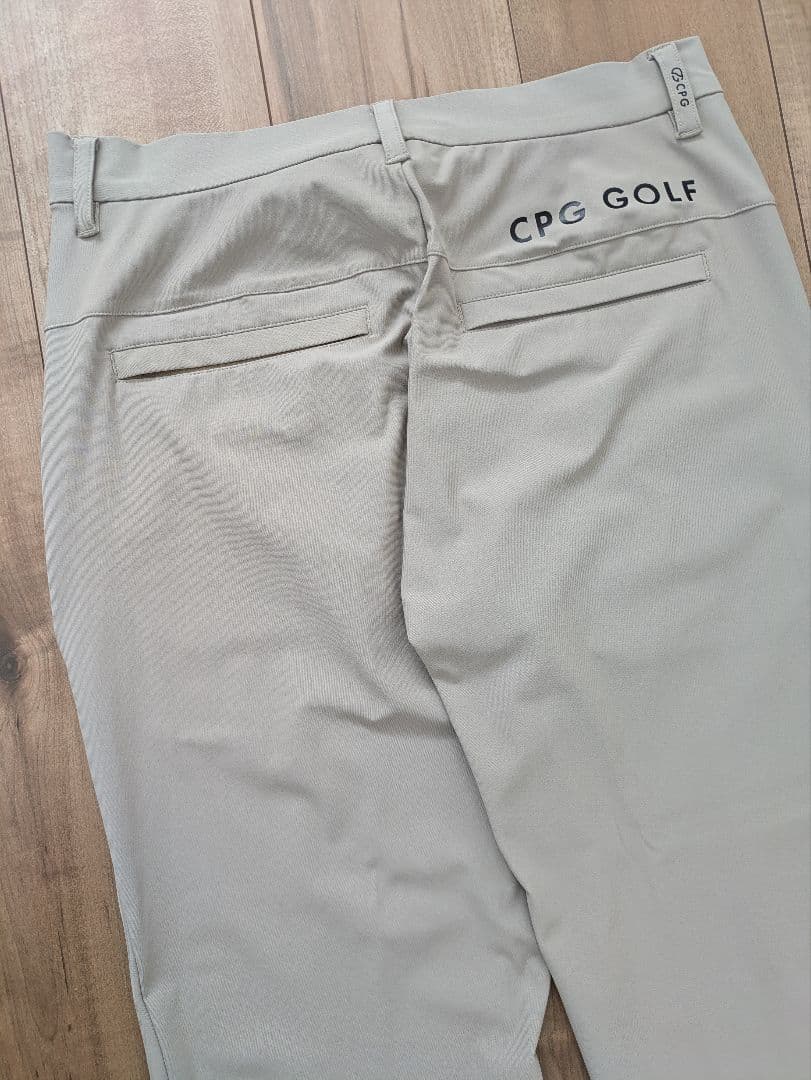 【美品】CPG GOLF／ストレッチ ロング パンツ ベージュ Mサイズ