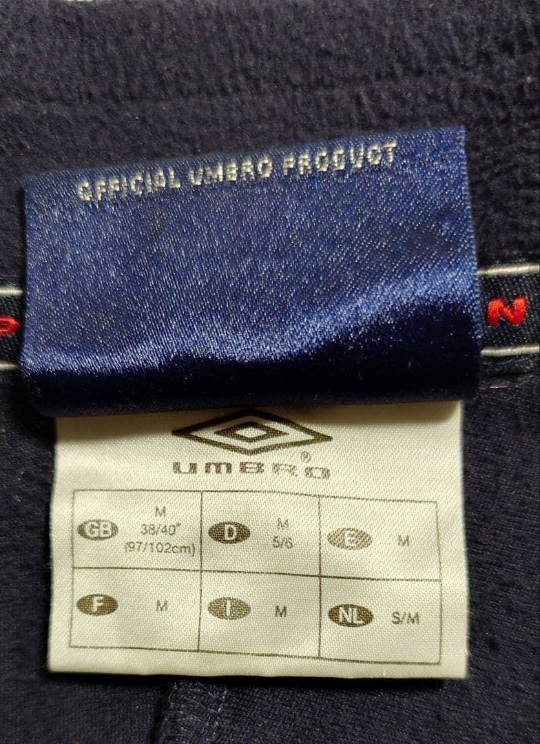 UMBRO製サッカーイングランド代表 ハーフジップ・フリースジャケット