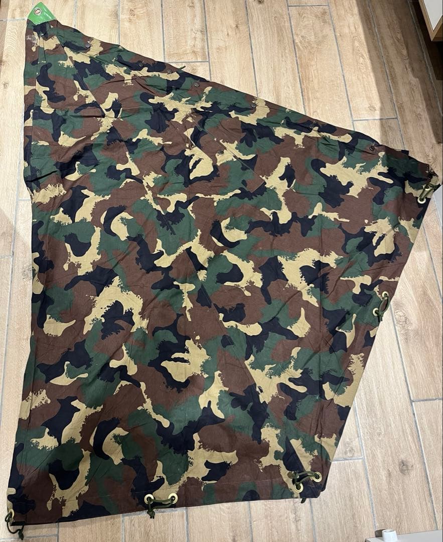 ハンガリー軍幕　M90カモ 軍幕　ポンチョテント　1枚 [B]