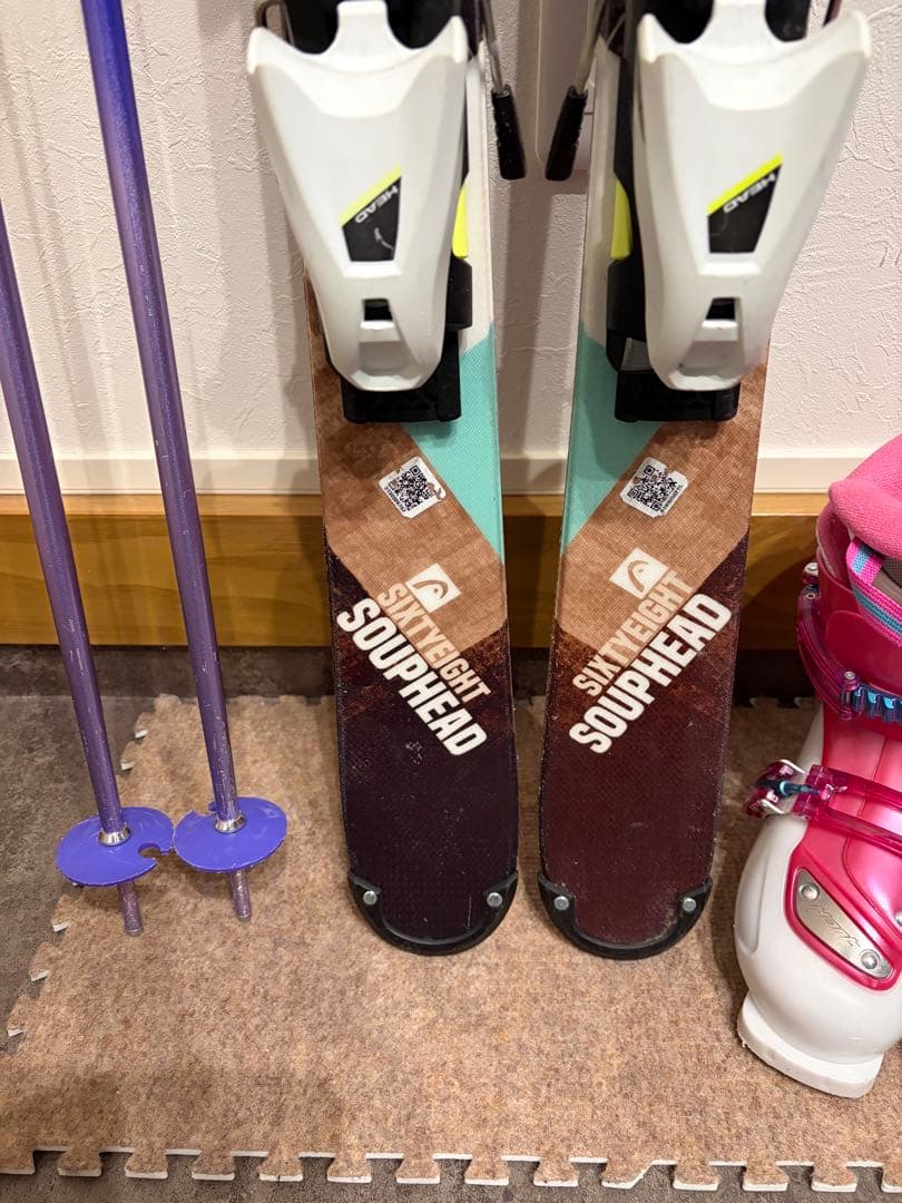 ★女の子用 4点セット メンテナンス.HOTWAX済★ salomon k2