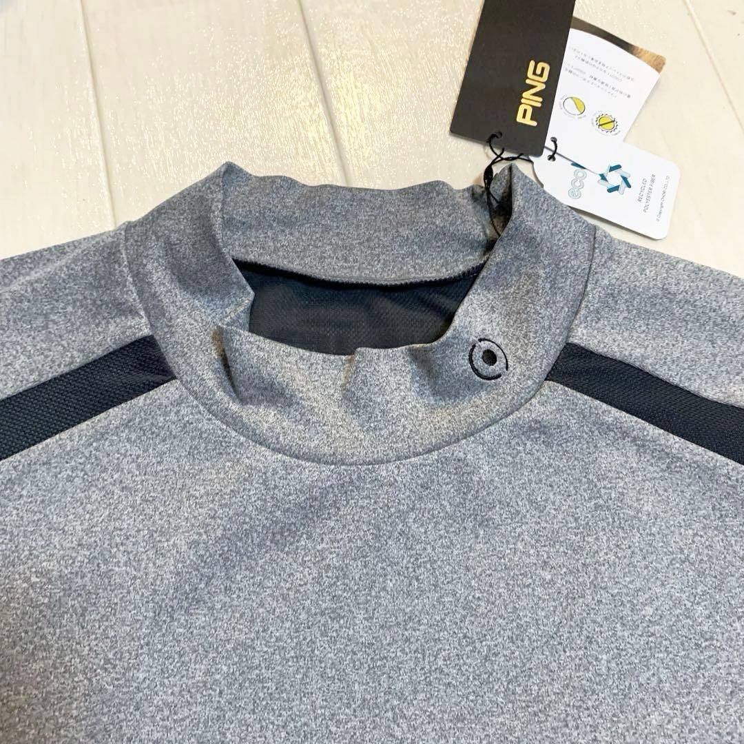 新品■15,400円【ピン　PING】メンズ　半袖　モックネックウェア 3L
