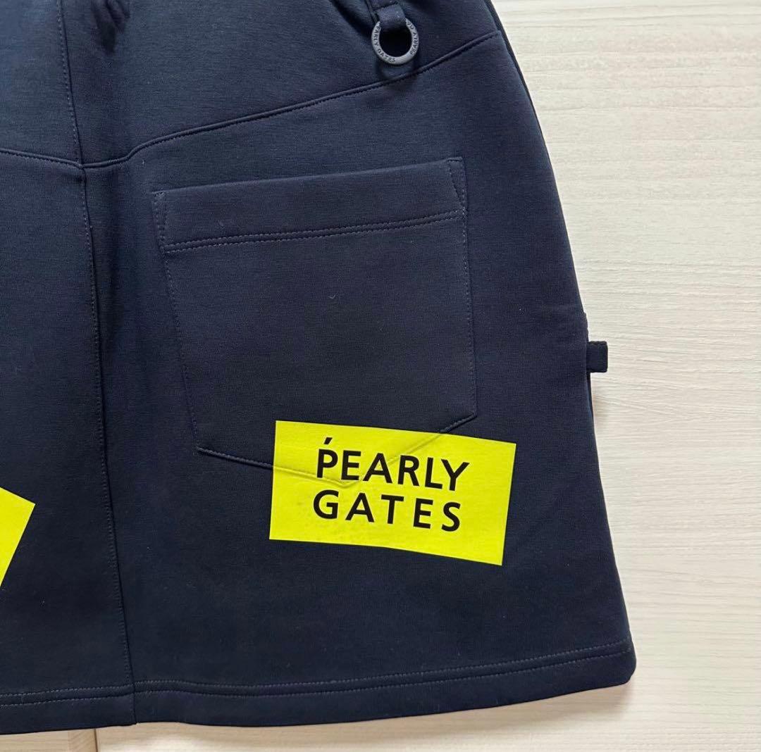 【美品】PEARLY GATES スカート ゴルフ レディース ダークネイビー