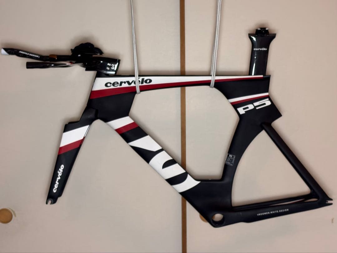 【送料無料 匿名】Cervélo P5-Six TTバイク フレーム+ハンドル等