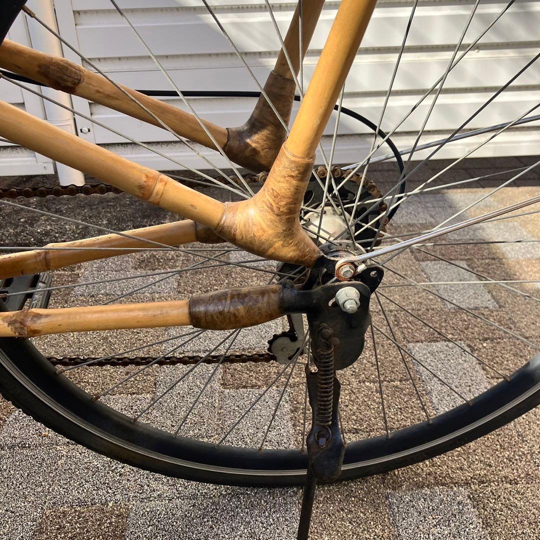 ベトナム製　バンブーバイク　竹製フレーム　竹製自転車
