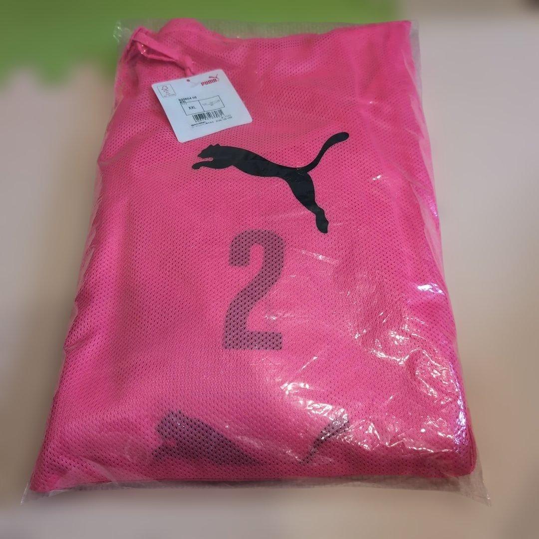 PUMA ピンク メッシュウェア XXL/XL　ビブス　ゼッケン