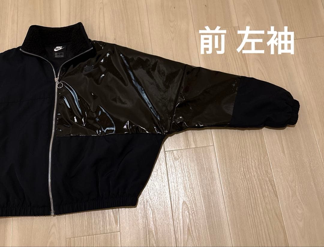 【NIKE】アシンメトリー 異素材ドルマンジャケット S オーバーサイズ