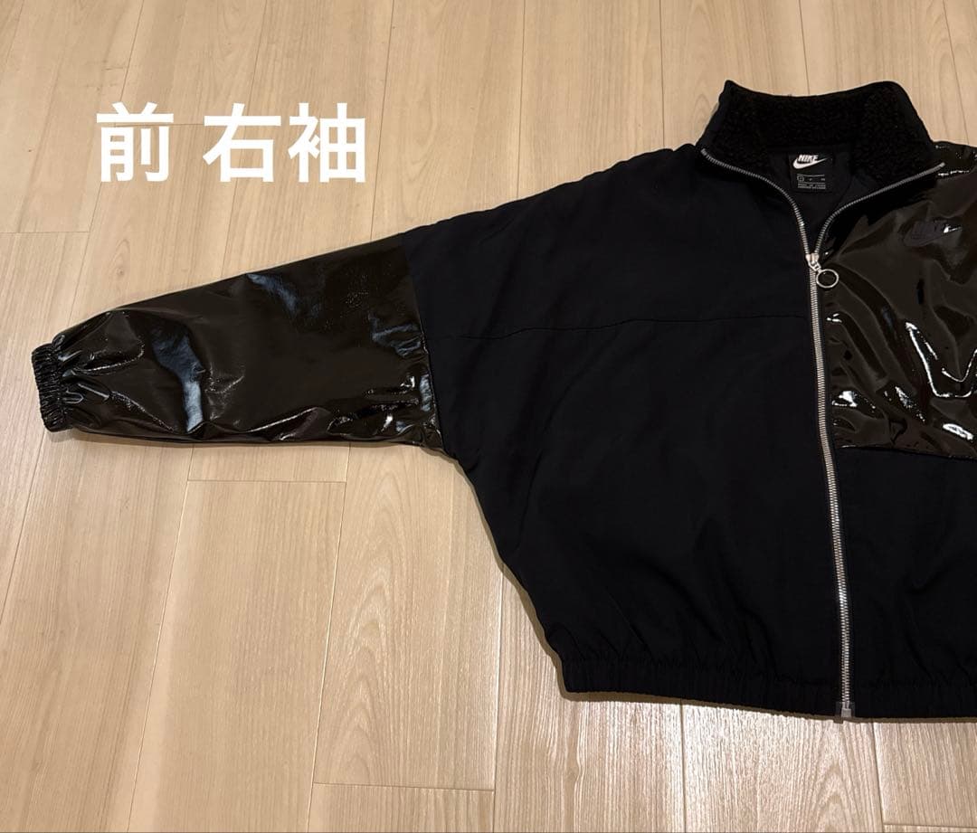 【NIKE】アシンメトリー 異素材ドルマンジャケット S オーバーサイズ