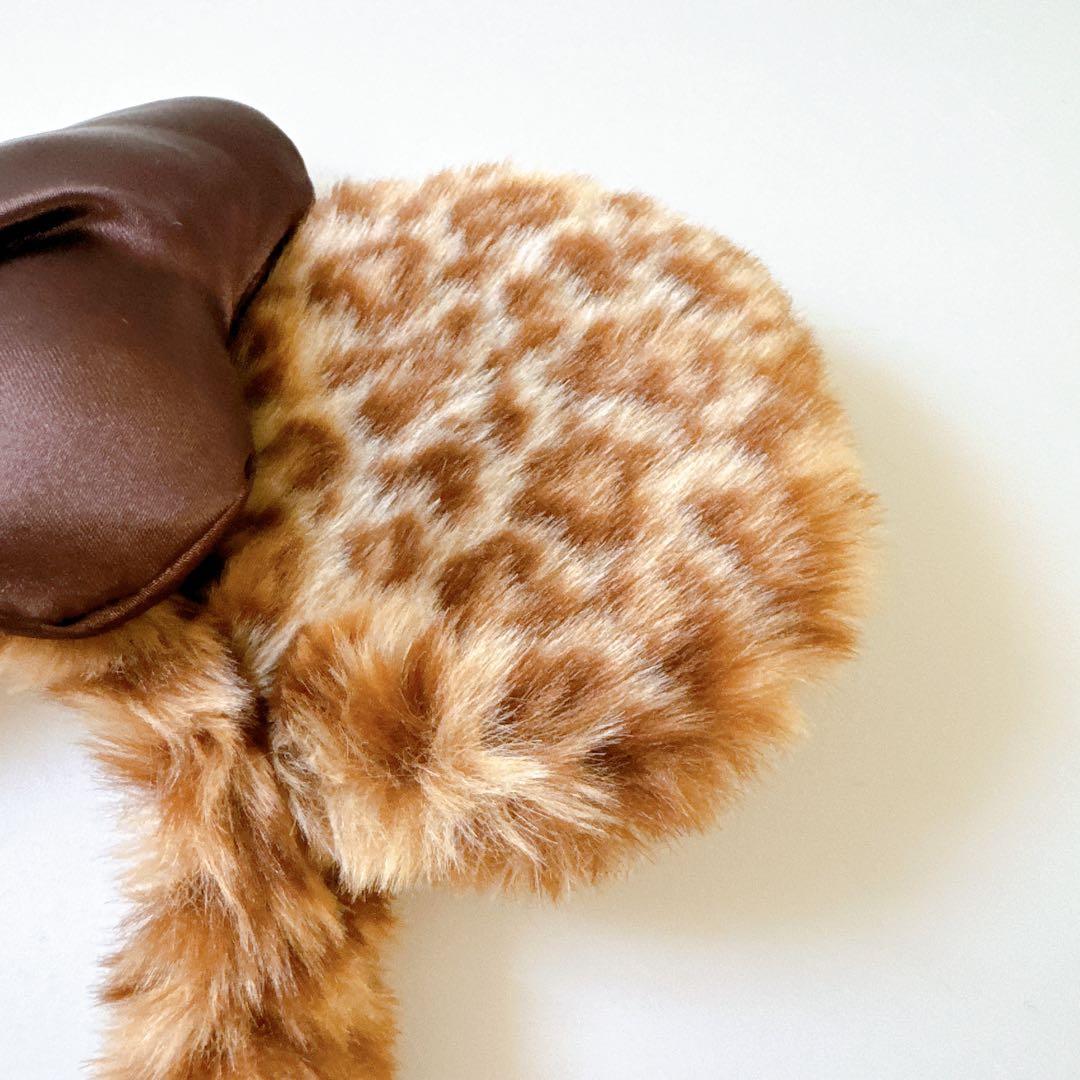 ディズニー ミニー ヒョウ柄 ふわふわ カチューシャ