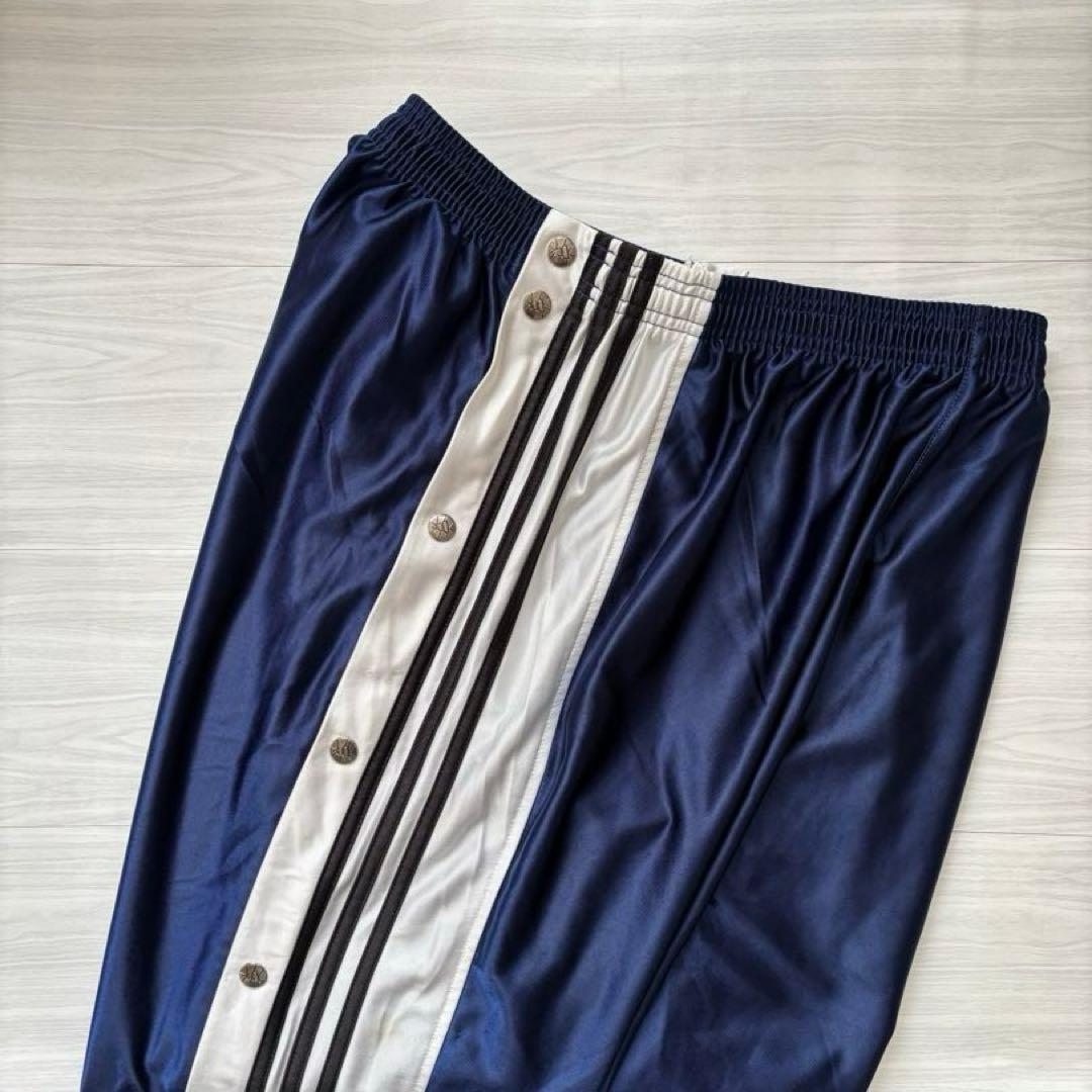 【美品】adidas アディダス ネイビー スナップボタン トラックパンツ L