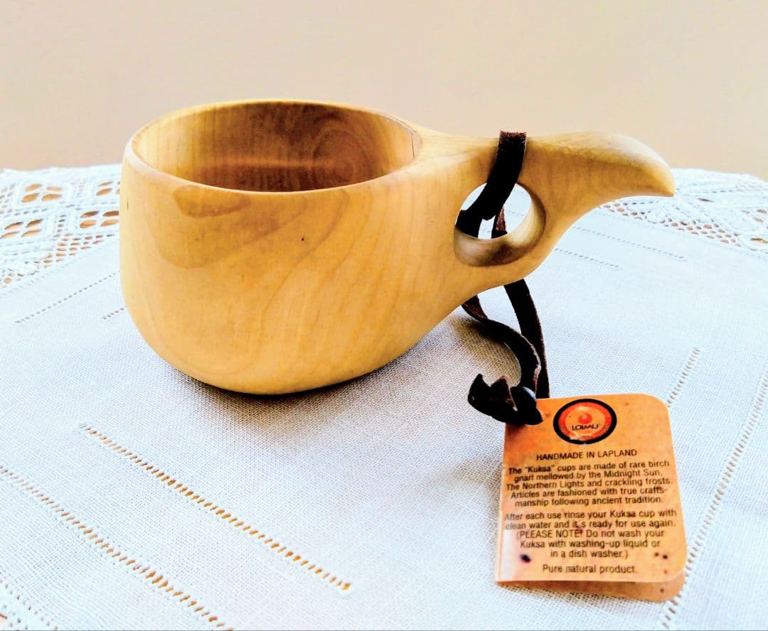 未使用　Kuksa ククサ　北欧　ラップランド製　刻印入り　スウェーデン