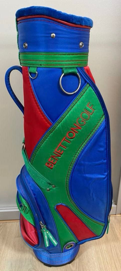 BENETTON GOLF キャディバッグ　ヴィンテージ　ヘッドカバー付き