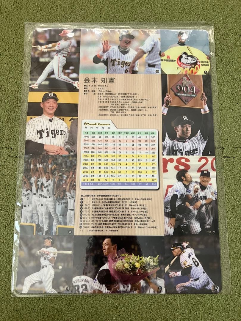 元阪神タイガース 金本知憲氏 1492試合連続フルイニング出場記念 9点セット