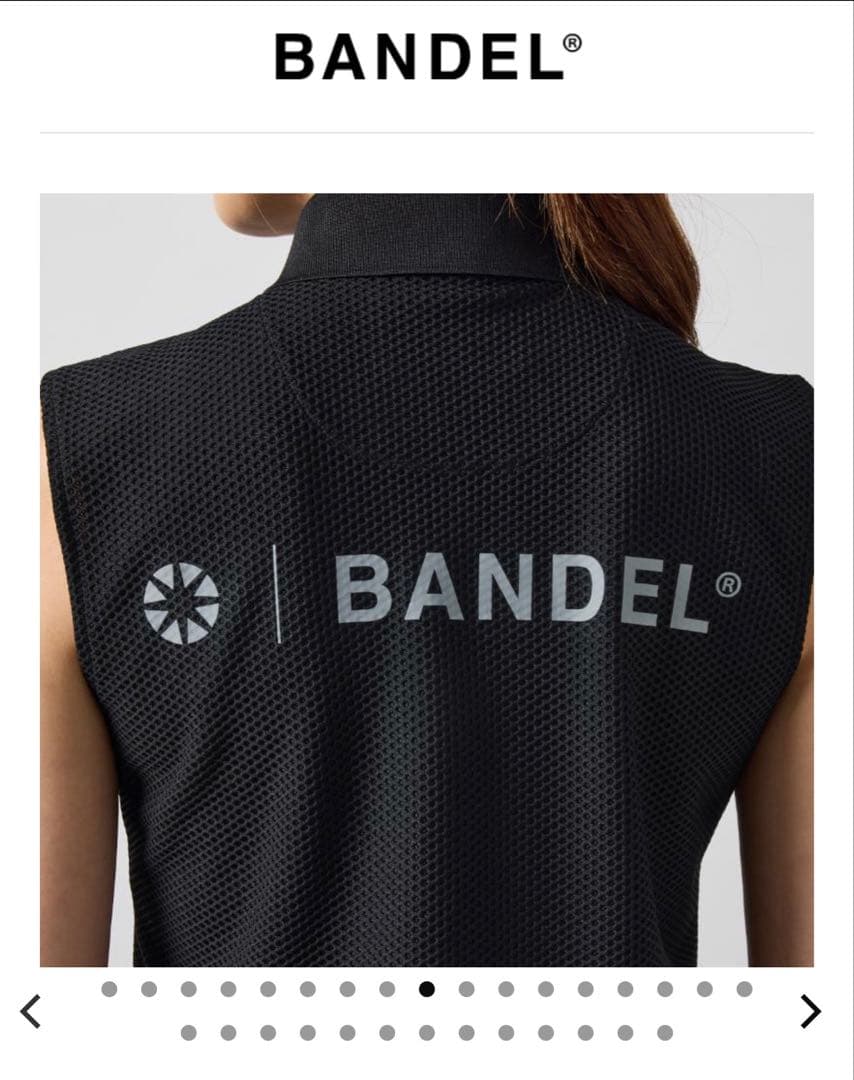 BANDEL ブラック ノースリーブ　ワンピースXS
