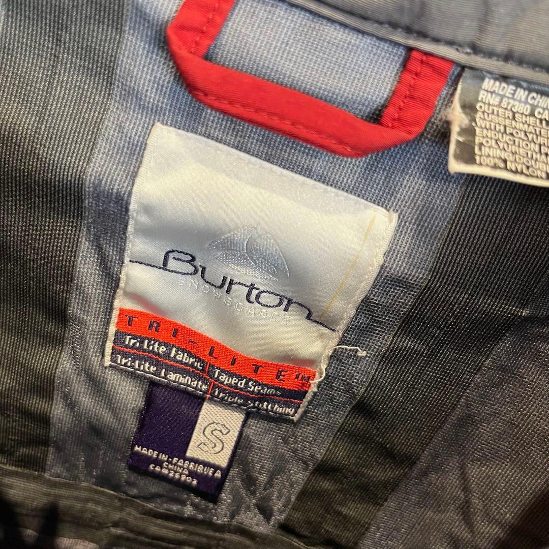 Burton バートン スノーウェア ジャケット スキー スノボ グレー レッド