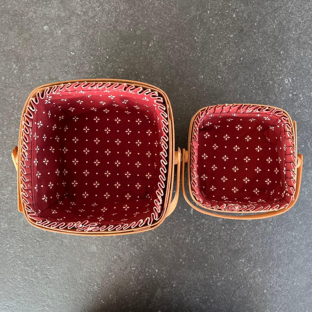 longaberger baskets ロンガバーガーバスケット2個セット