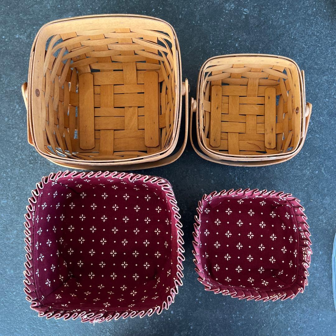 longaberger baskets ロンガバーガーバスケット2個セット
