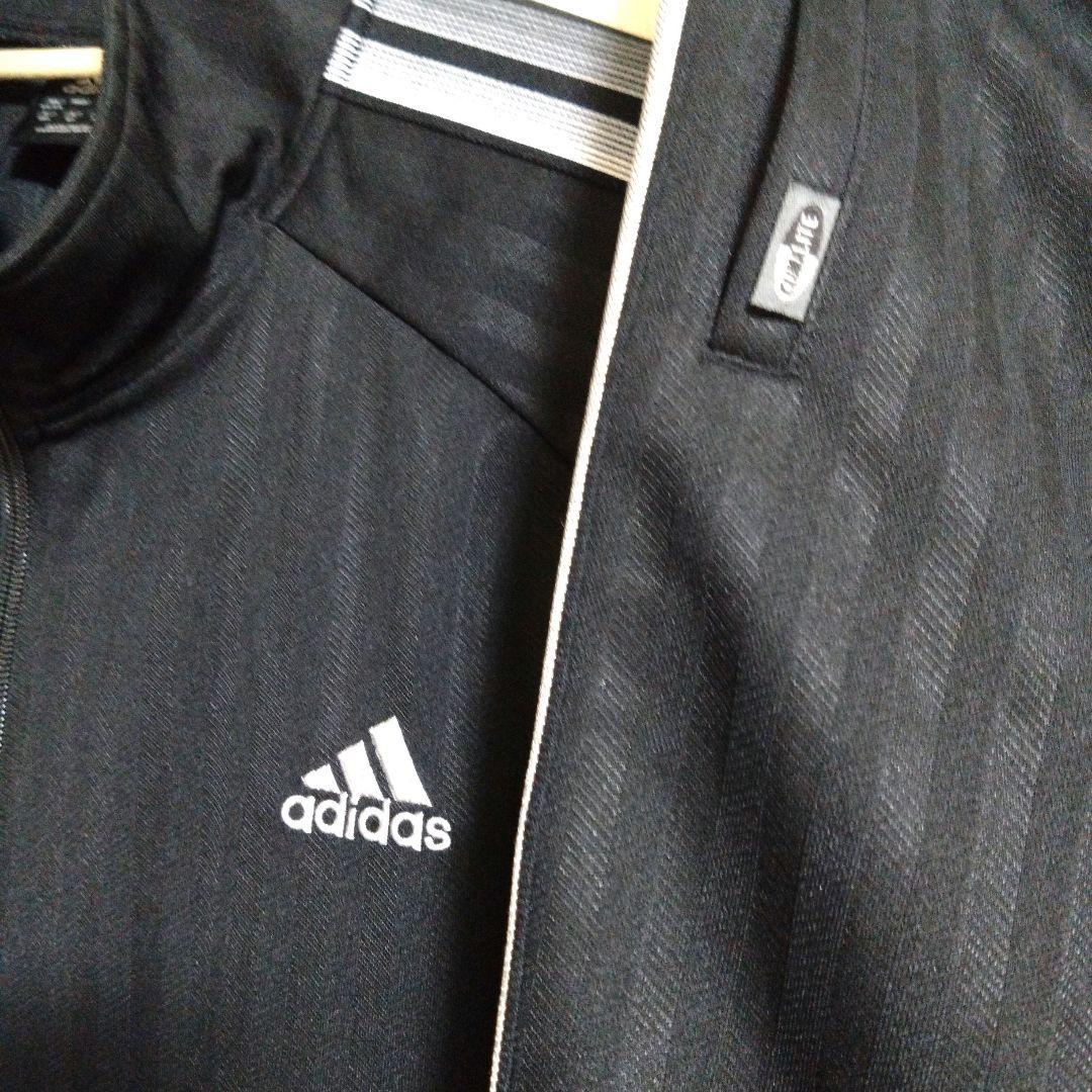 【adidas 】ブラックジャージ上下（サイズ違い）セット