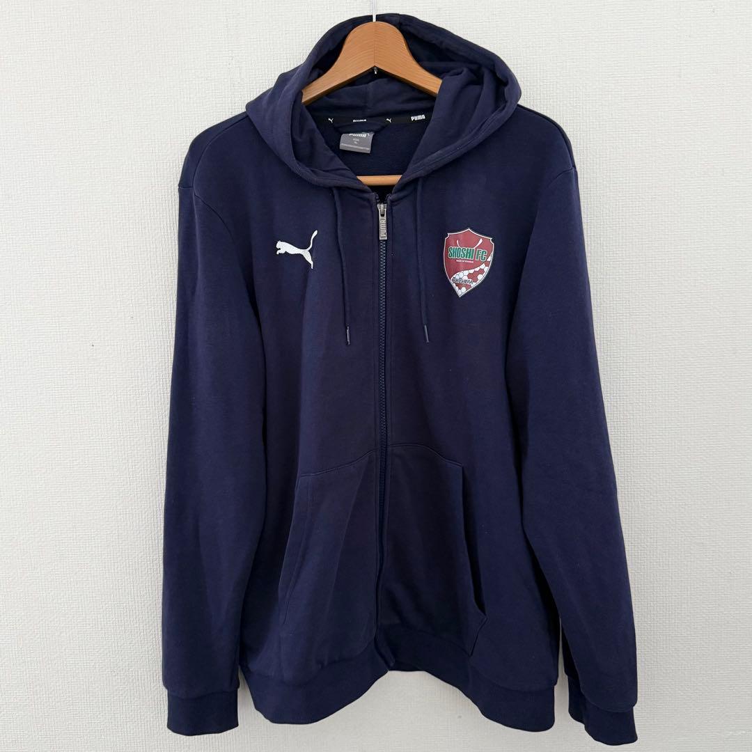 尚志FC 応援 パーカー＆プラクティスシャツセット PUMA サイズXLネイビー