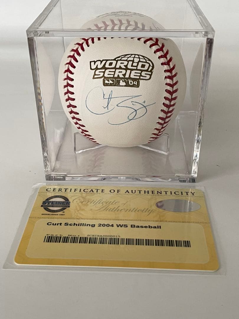 Curt Schilling サイン入り 2004年WS公式ボール