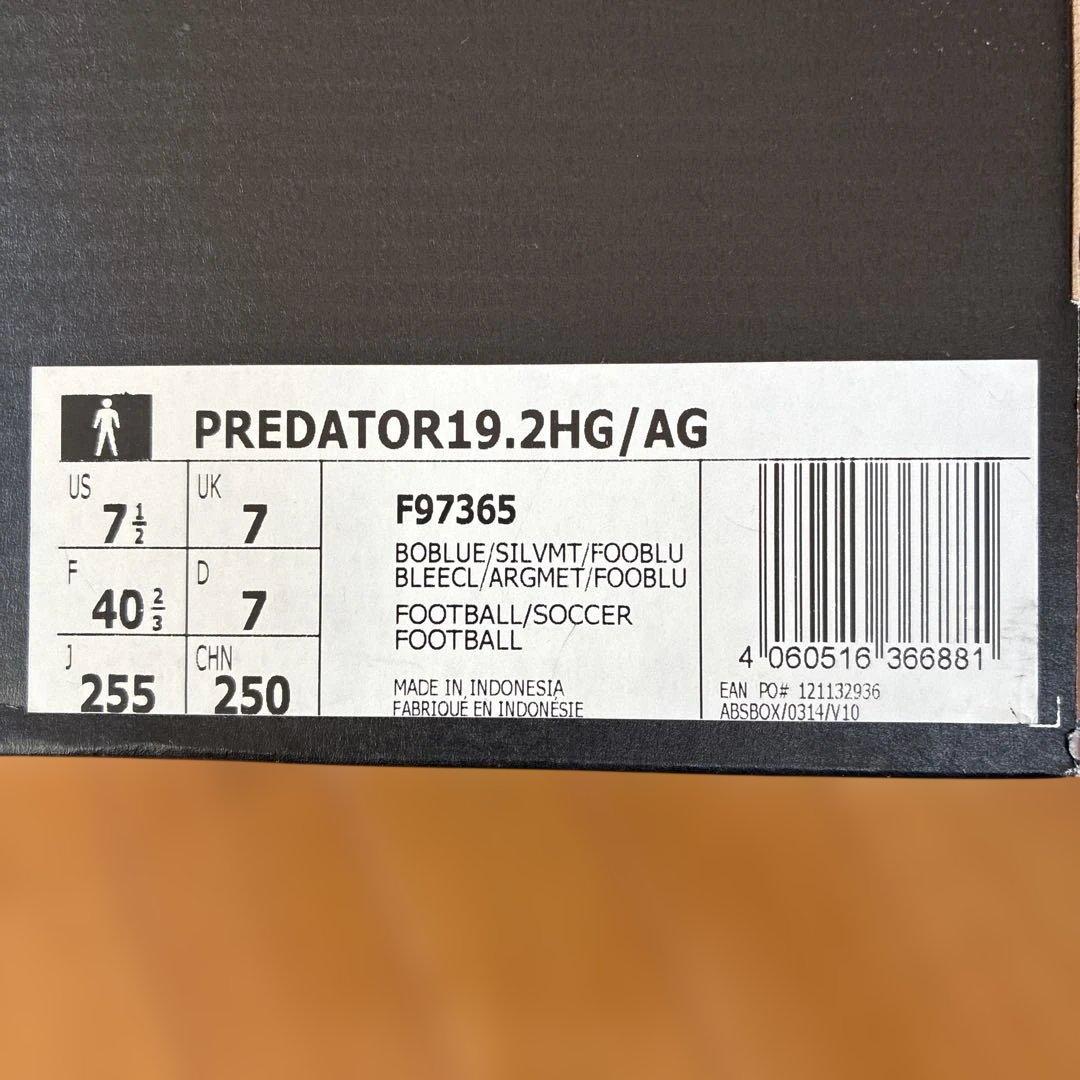 シューズ adidas PREDATOR 19.2 HG/AG 25.5cm