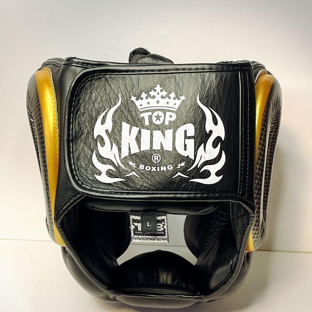 【美品】TOP KING ヘッドギア キックボクシング Lサイズ