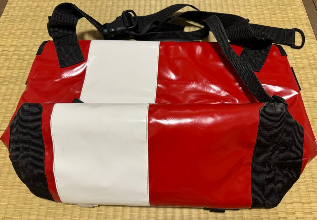 bagjack 本格メッセンジャーバッグ ターポリン 防水 赤白