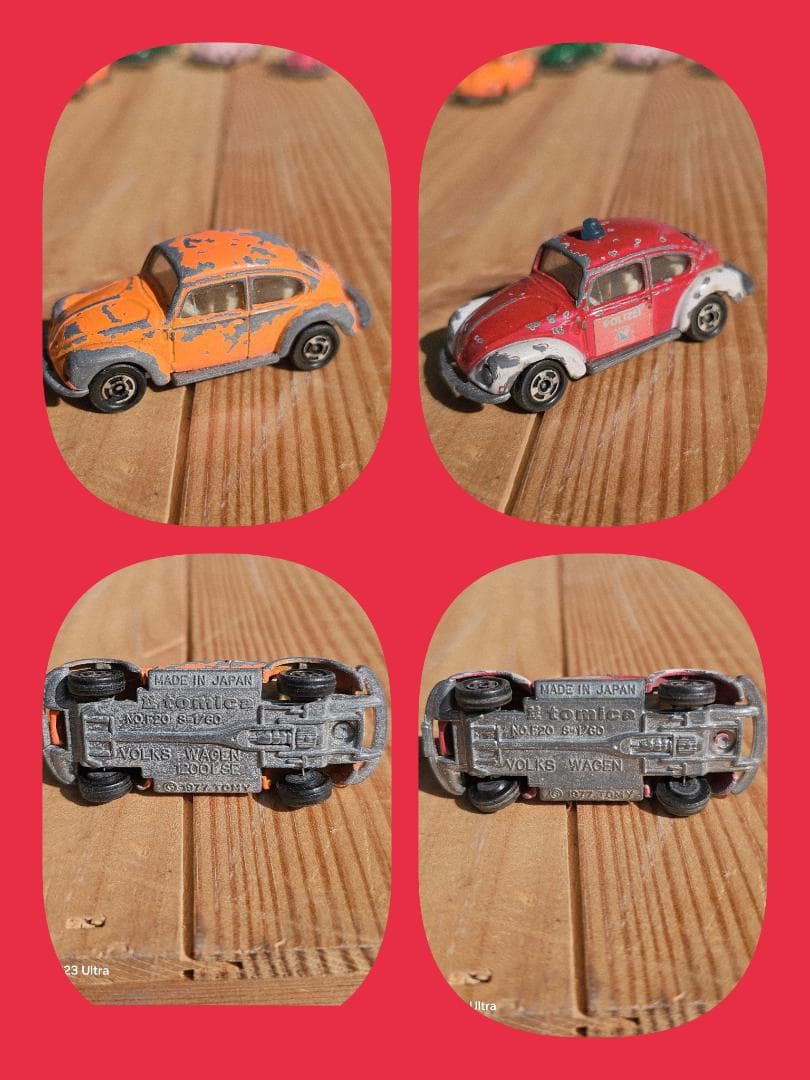 ビートル Tomica　1/60 ミニカーセット 多色 8台