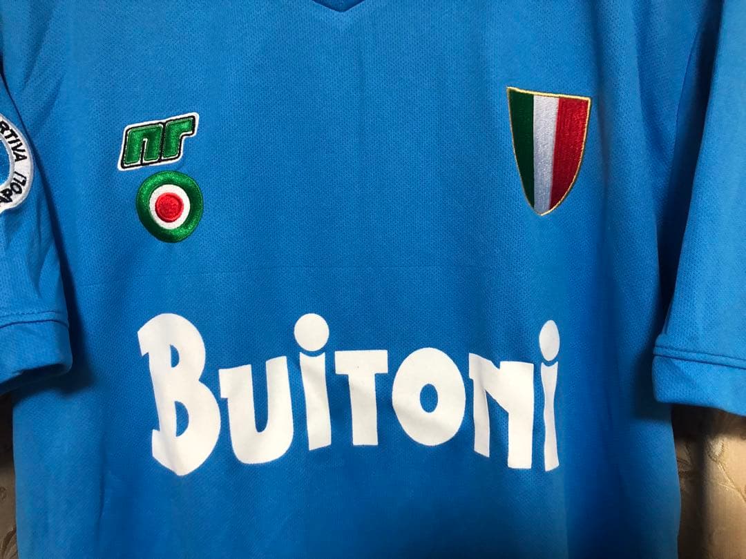SSCナポリ88-89 D・マラドーナ イタリア国内2冠制覇 80s Lサイズ
