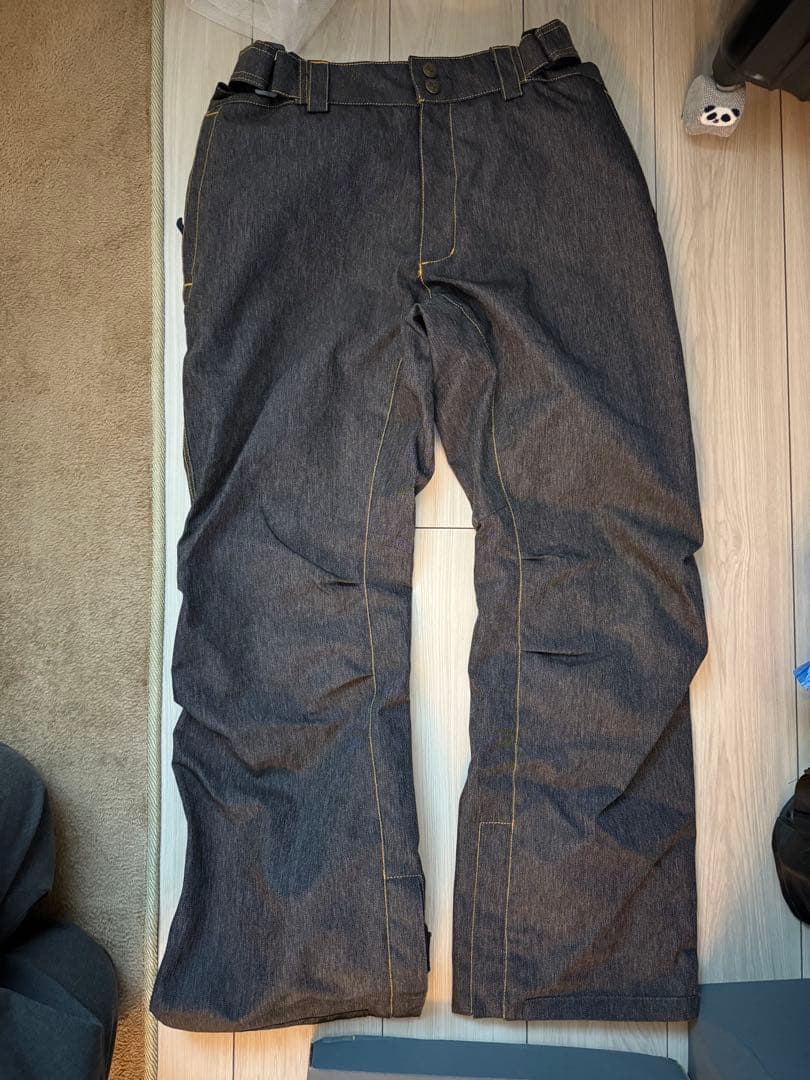 【美品】スノボウェア上下セット　デニム生地