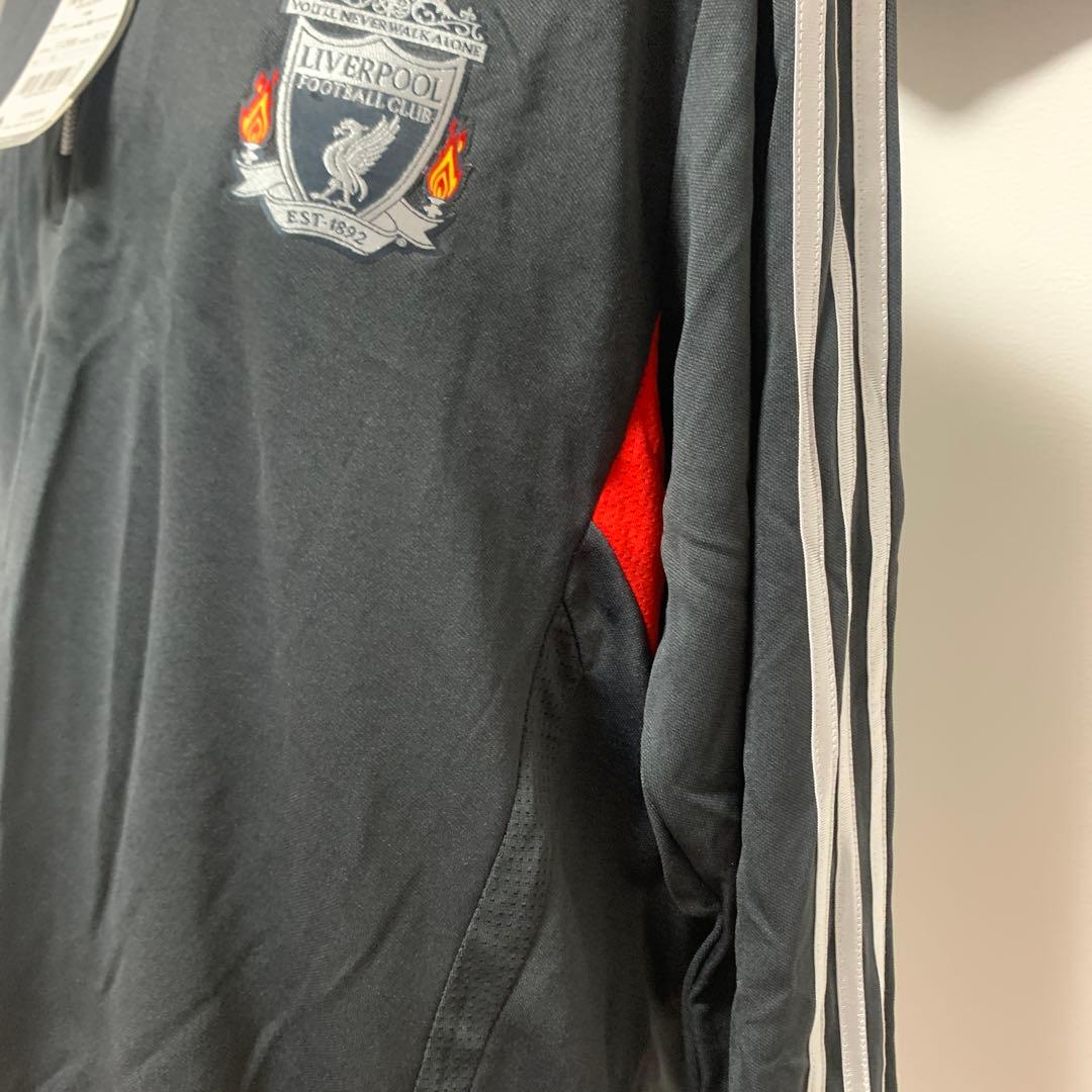 新品未使用 adidas リバプール ピステ ジャージ ブラック/レッド