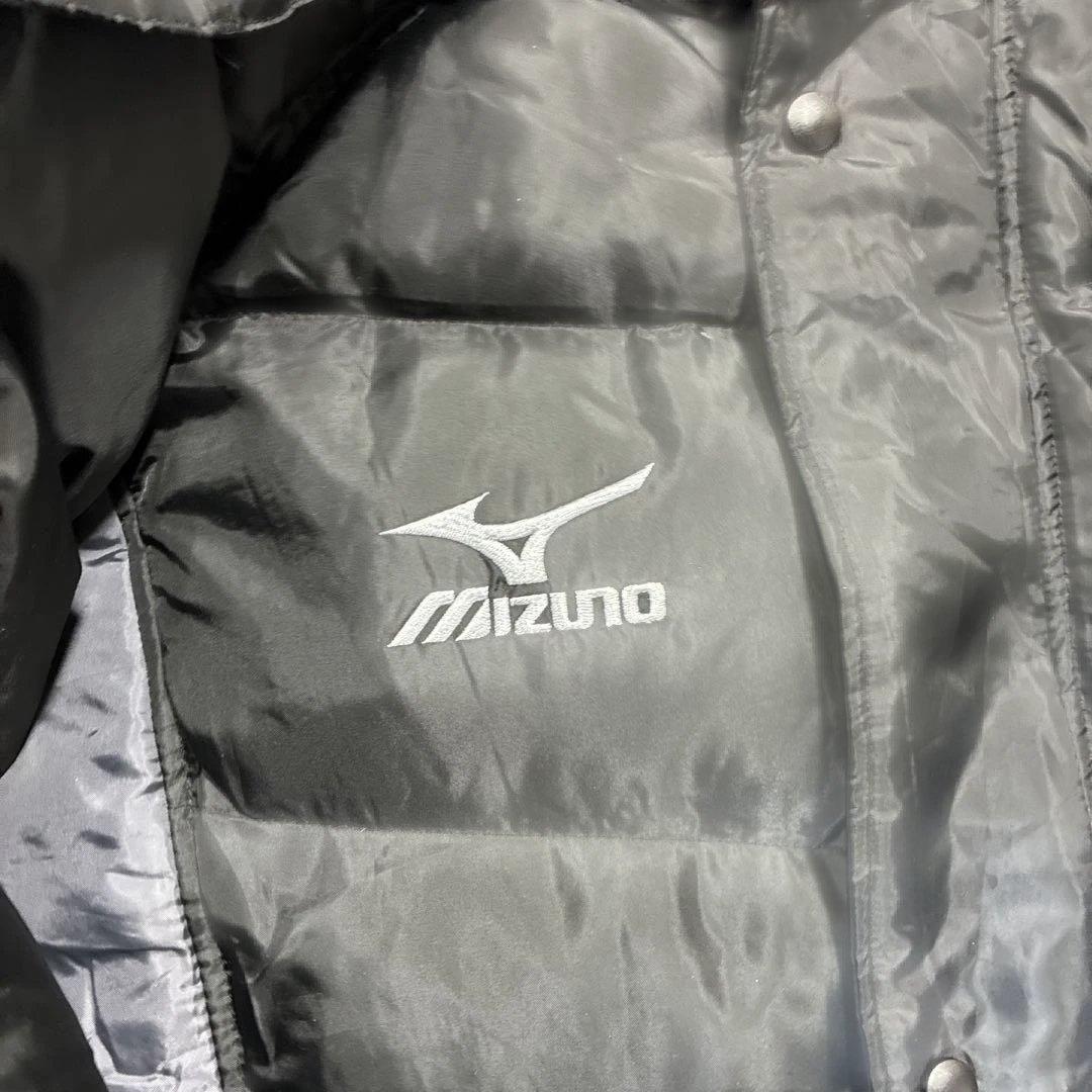 【美品】ミズノ　ベンチコート　ブラック　Ｍ　ダウン　防水　撥水　ロング