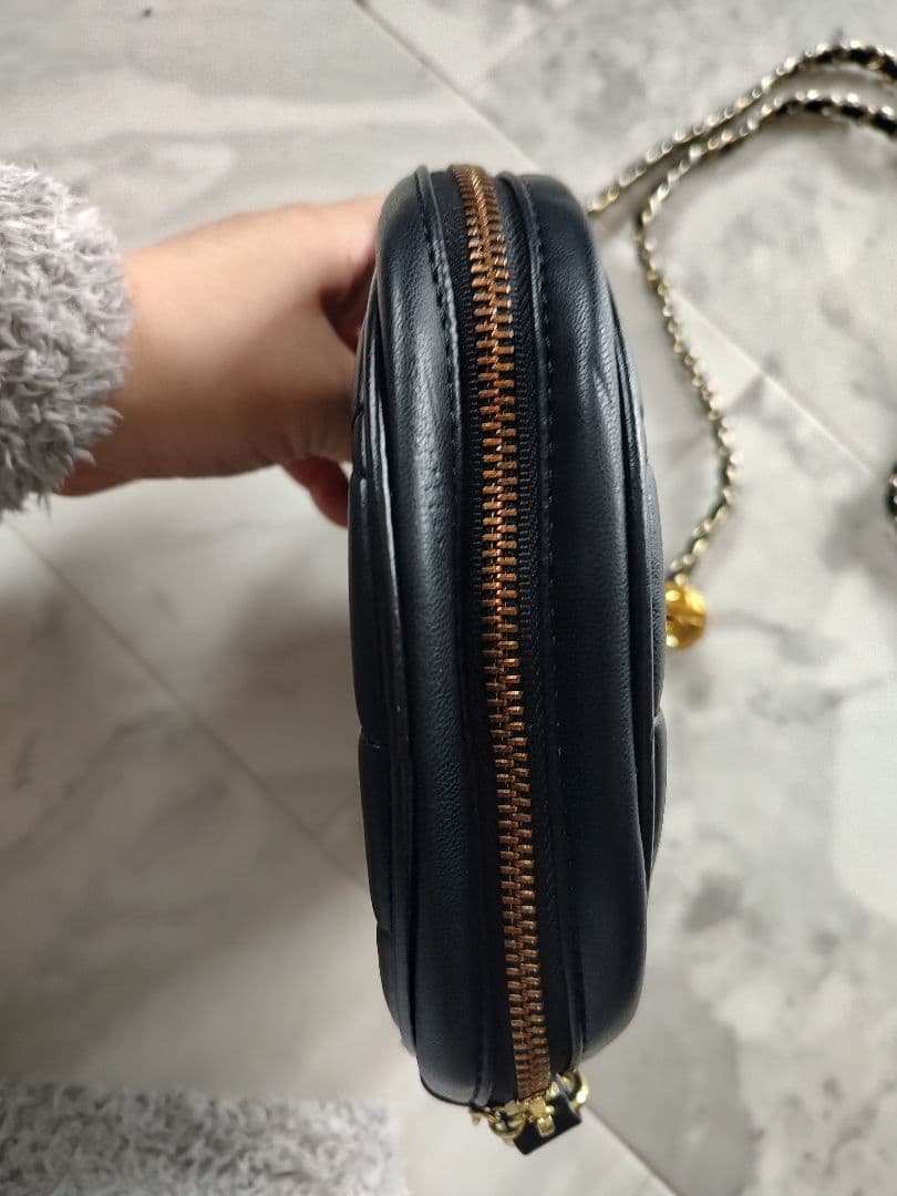 CHANELノベルティーブラック キルティングチェーンショルダーバッグ