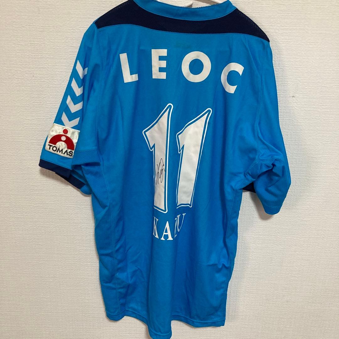 横浜FC サッカーユニフォーム 2007-2008 三浦知良 11 サイン入り