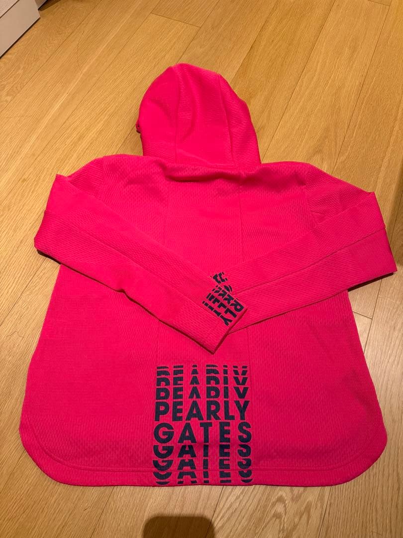 【新品未使用】PEARLY GATES パーリーゲイツ　パーカー　ピンク