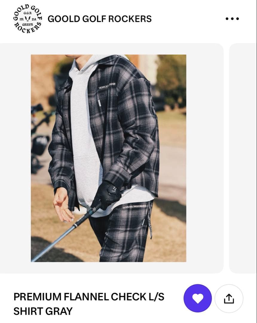 メンズウェア PREMIUM FLANNEL CHECK L/S SHIRT GRAY