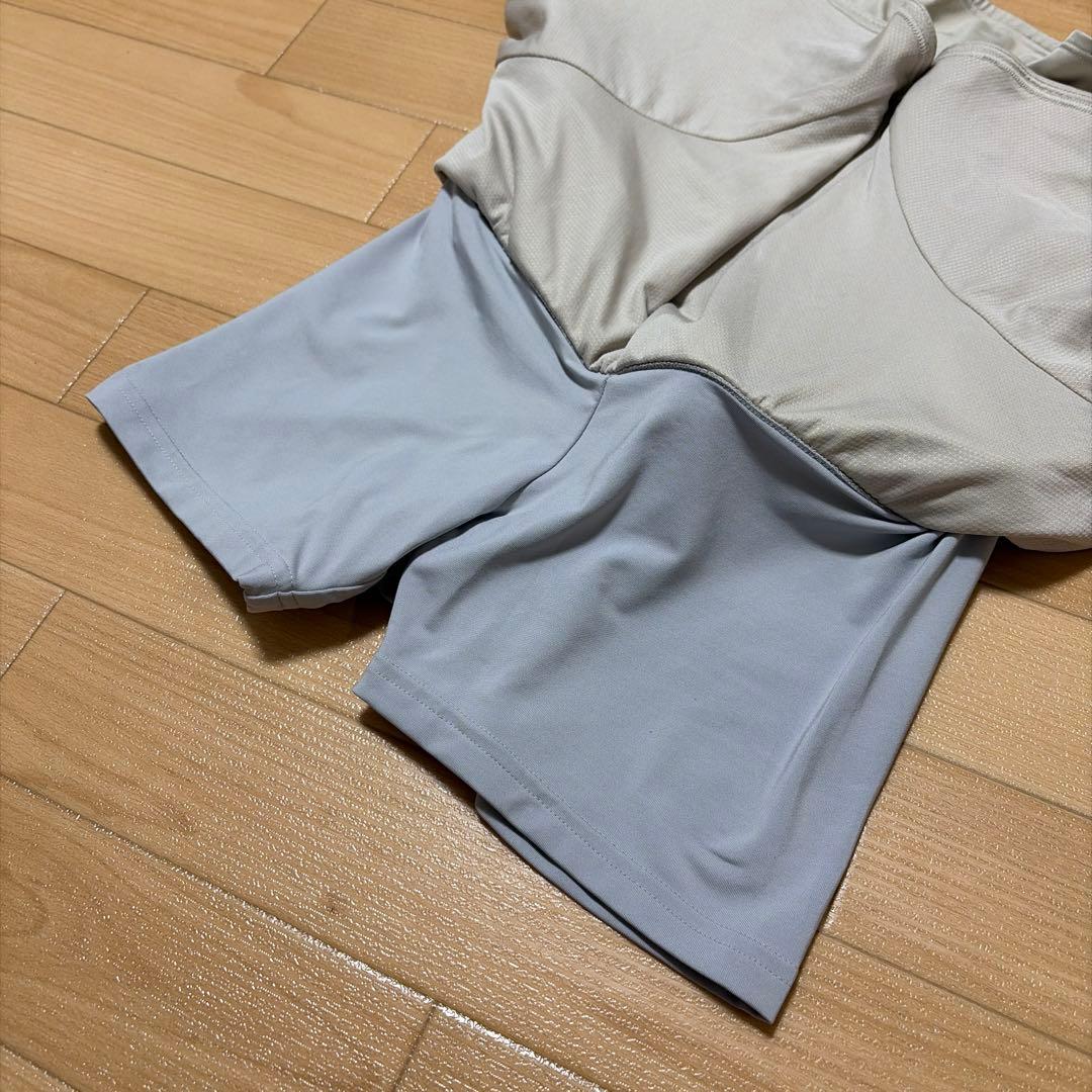 adidas ステラマッカートニー スコート スカート 刺繍 ベージュ L
