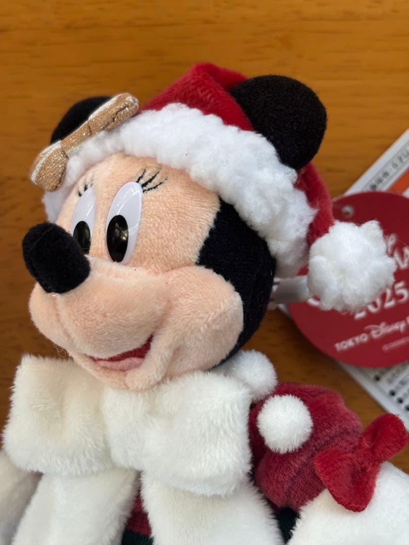 クリスマス ぬいぐるみバッジ ミッキー ミニー セット　ディズニー　2025