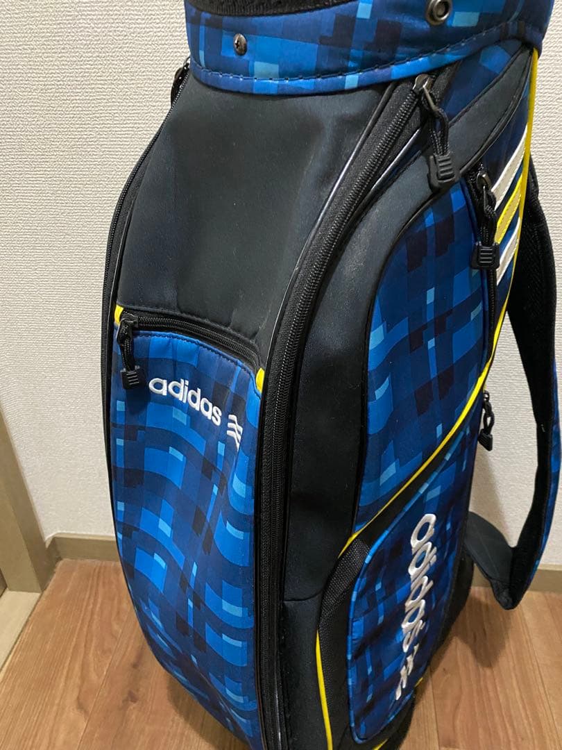 adidas チェック柄 キャディバッグ