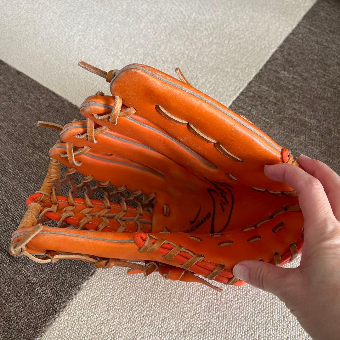 Nike Diamond READY 硬式グローブ オレンジ